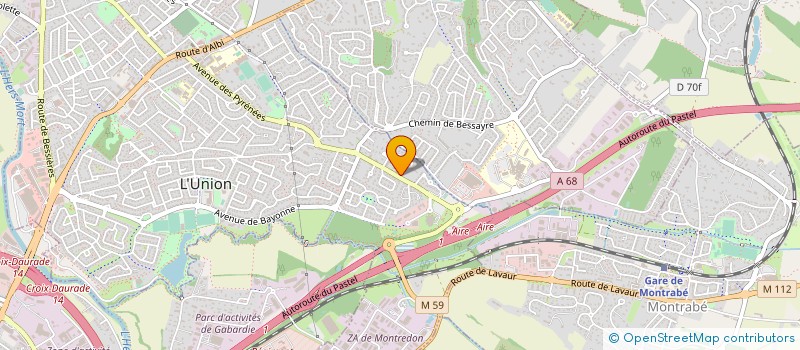 localisation de l'entreprise ACOM AUTOMOBILES à L'UNION