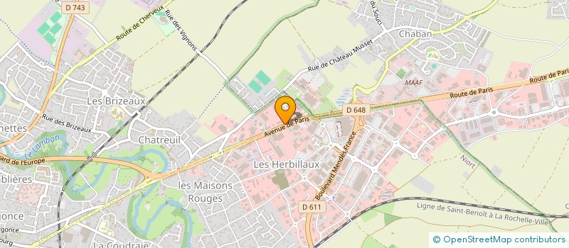 localisation de l'entreprise ACOM POITOU AUDIT  NIORT