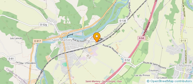 localisation de l'entreprise ACOME à SAINT-MARTORY