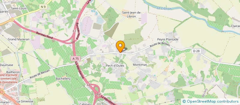 localisation de l'entreprise ACOMEUBLES  BEZIERS