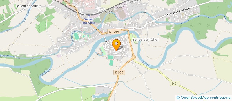 localisation de l'entreprise ACOMPAGNEMENT SCOLAIRE  SELLES-SUR-CHER