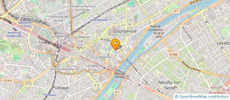 localisation de l'entreprise ACONCEPT BEAUTY - ACB à COURBEVOIE