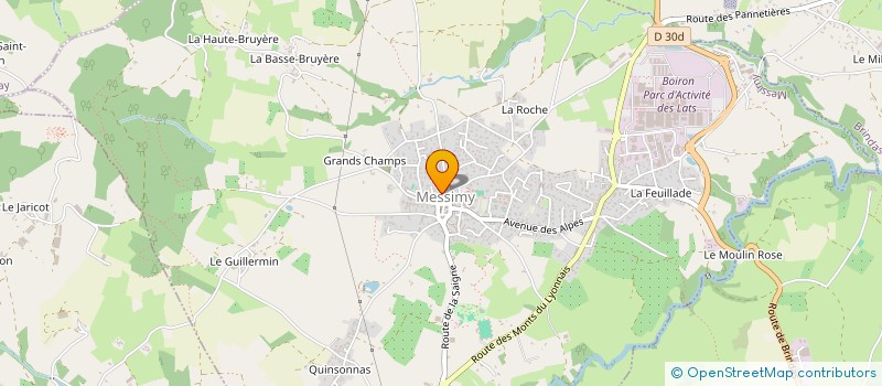 localisation de l'entreprise ACONIS  MESSIMY