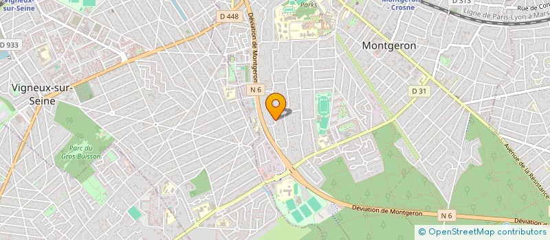 localisation de l'entreprise ACONIT CONSEIL  MONTGERON