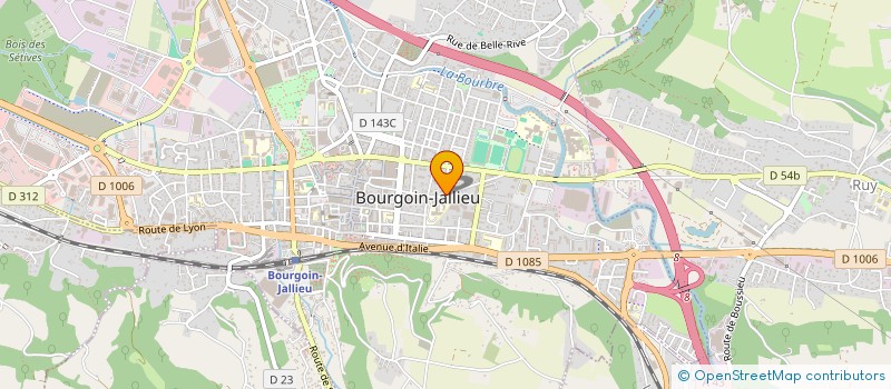localisation de l'entreprise ACOORYS à BOURGOIN-JALLIEU
