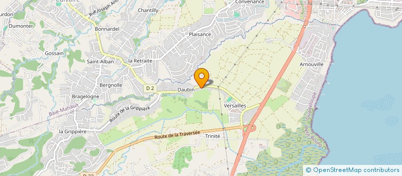 localisation de l'entreprise ACOPAJE  (ASSOCIATION POUR LA COORDINATION DE L'ORIENTATION, DU PARCOURS DES JEUNES DES DOM) à LE MOULE