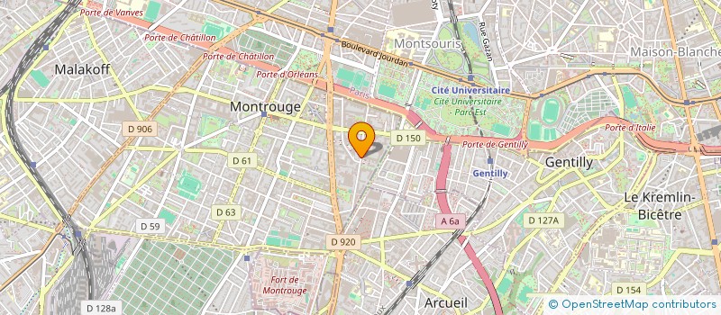 localisation de l'entreprise ACOPAL à MONTROUGE