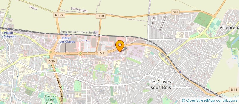 localisation de l'entreprise ACOPLAN SA à LES CLAYES-SOUS-BOIS