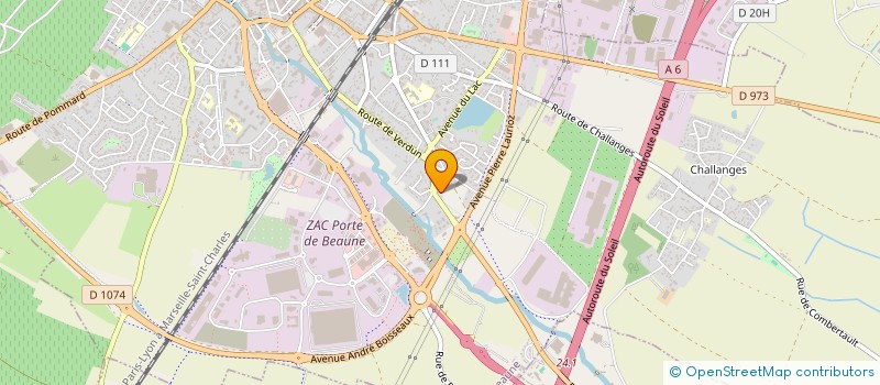 localisation de l'entreprise ACOPPHARM à BEAUNE