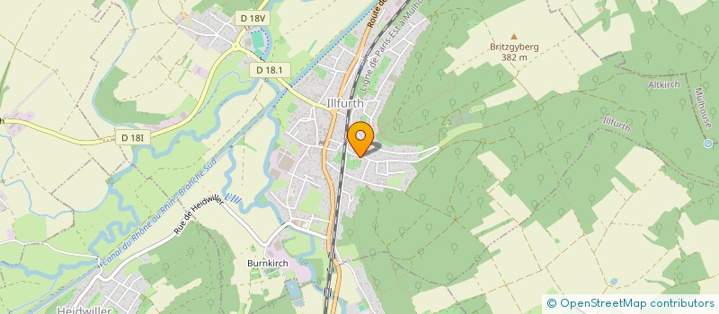 localisation de l'entreprise ACOR  ILLFURTH