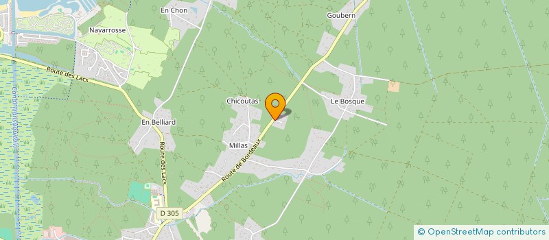 localisation de l'entreprise ACOR  BISCARROSSE