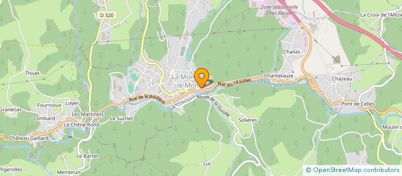 localisation de l'entreprise ACOR COMMUNIPASSION à LA MONNERIE-LE-MONTEL