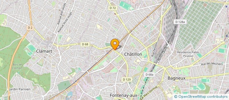 localisation de l'entreprise ACOR IMMOBILIER à CHATILLON