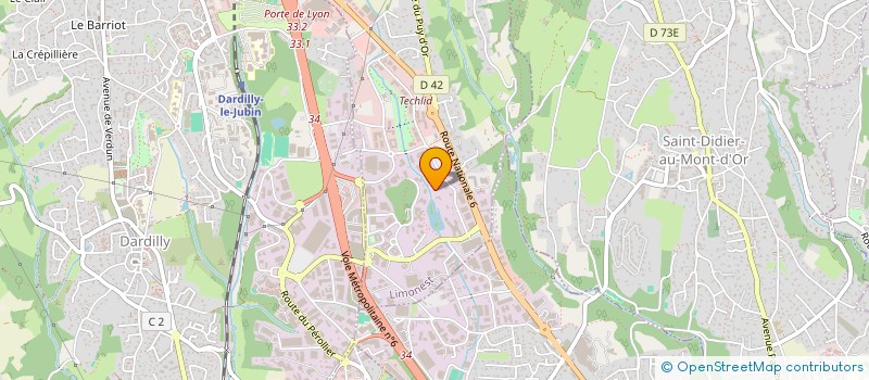 localisation de l'entreprise ACORA LYON OUEST  LIMONEST