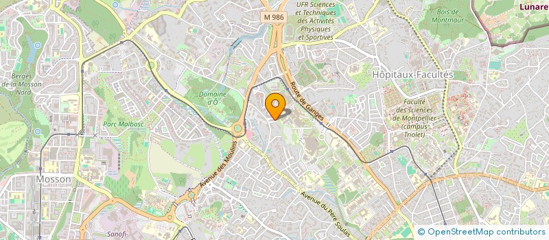 localisation de l'entreprise ACORAMEN à MONTPELLIER