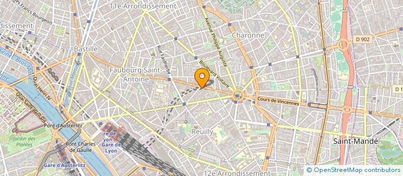 localisation de l'entreprise ACORDANCIA / A CHANTAR M'ER  PARIS 12