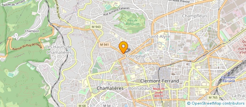 localisation de l'entreprise ACORE à CLERMONT-FERRAND