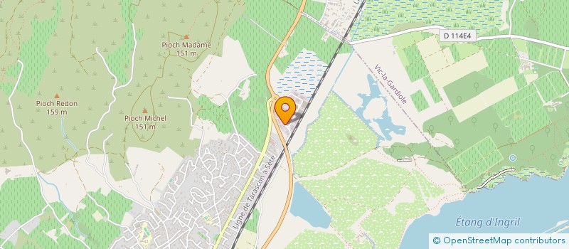 localisation de l'entreprise ACORE à FRONTIGNAN