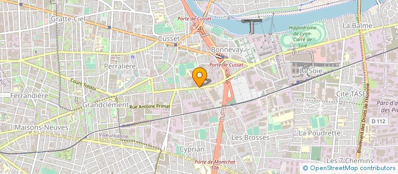 localisation de l'entreprise ACOREXA  VILLEURBANNE