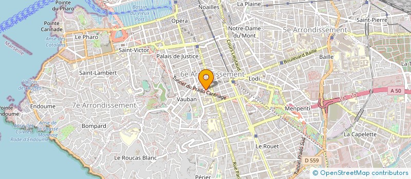 localisation de l'entreprise ACORIS à MARSEILLE