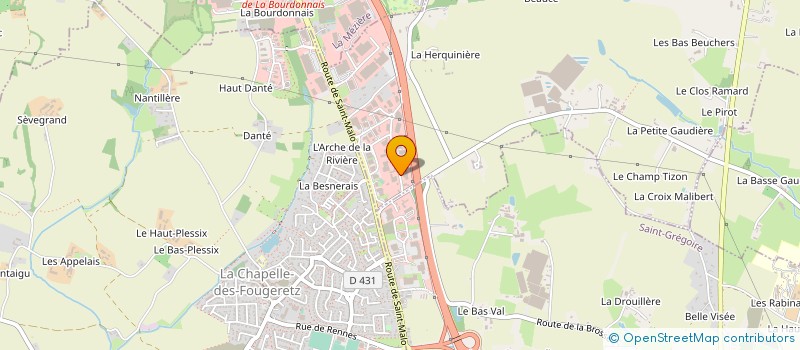 localisation de l'entreprise ACORUS - LMR  MELESSE