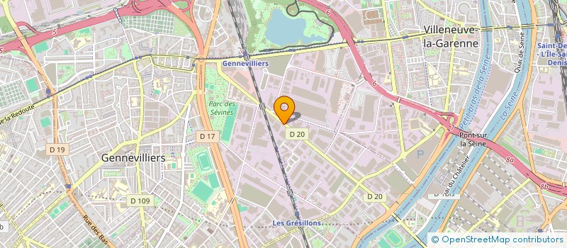 localisation de l'entreprise ACORUS - TECHNIBAT à GENNEVILLIERS