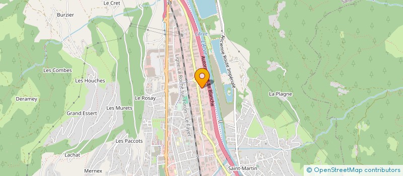 localisation de l'entreprise ACOSEP  SALLANCHES