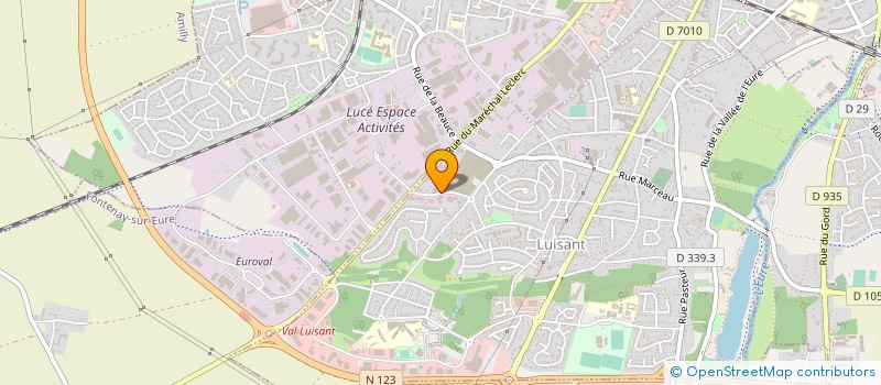 localisation de l'entreprise ACOSPOR à LUISANT