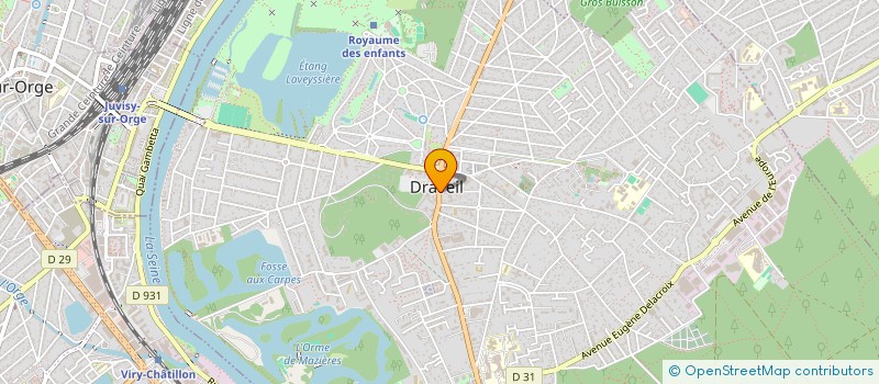 localisation de l'entreprise ACOSYSTEM à DRAVEIL