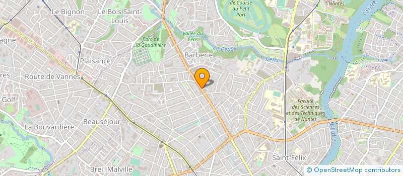 localisation de l'entreprise ACOTRA AGENCE COORD ORDON TRAV à NANTES
