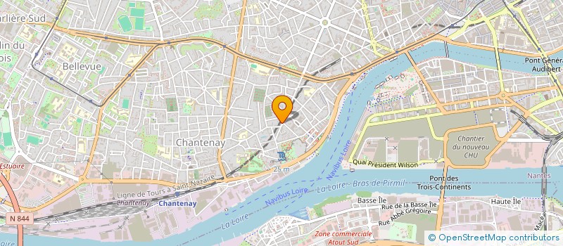localisation de l'entreprise ACOUPHENE à NANTES