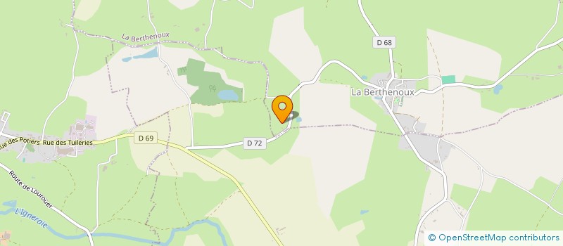 localisation de l'entreprise ACOUS'ART à LA BERTHENOUX