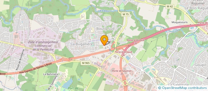 localisation de l'entreprise ACOUSEAL à NANTES