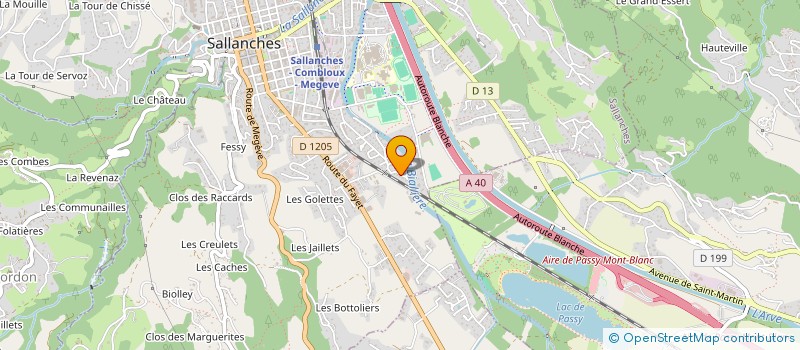 localisation de l'entreprise ACOUSIE  SALLANCHES