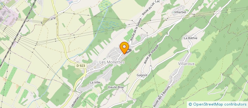 localisation de l'entreprise ACOUSPHERE  LES MOLLETTES