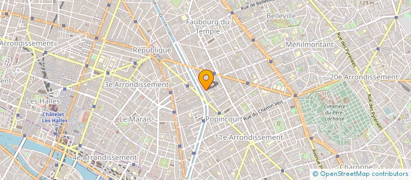 localisation de l'entreprise ACOUST ISOLE P à PARIS
