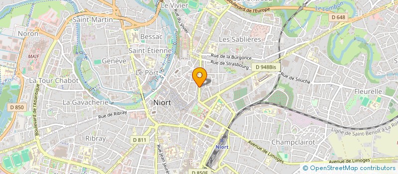 localisation de l'entreprise ACOUSTEX INGENIERIE à NIORT