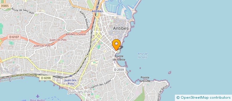 localisation de l'entreprise ACOUSTIC INVEST à ANTIBES