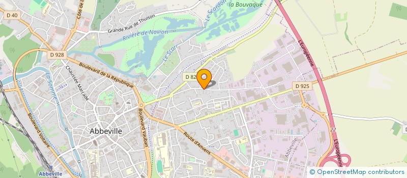 localisation de l'entreprise ACOUSTIKUS à ABBEVILLE
