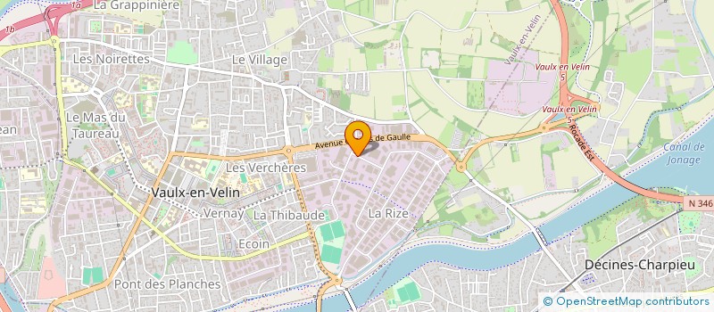 localisation de l'entreprise ACOUSTIQUE CLOISON PLAFOND à VAULX-EN-VELIN