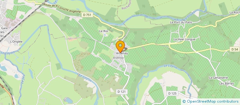 localisation de l'entreprise ACOUSTIQUE STANISLAS GANDON  CHAUDEFONDS-SUR-LAYON