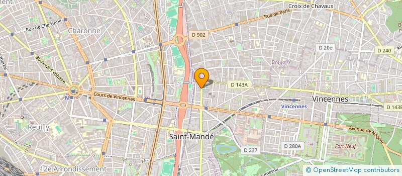 localisation de l'entreprise ACOUSTIQUE URBAINE à SAINT-MANDE