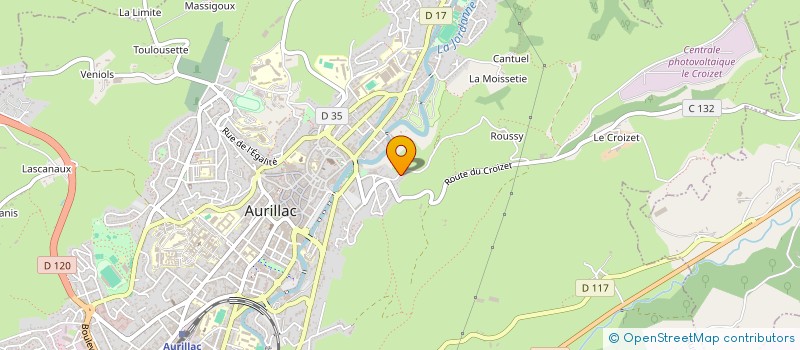 localisation de l'entreprise ACOUSTIX à AURILLAC
