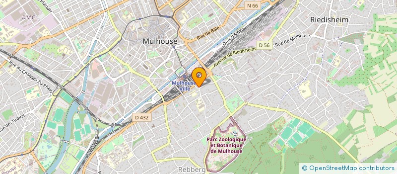 localisation de l'entreprise ACOUVIB à MULHOUSE