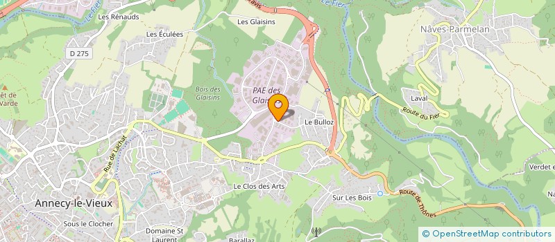 localisation de l'entreprise ACOVA  ANNECY