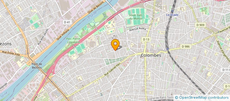 localisation de l'entreprise ACOVER  COLOMBES