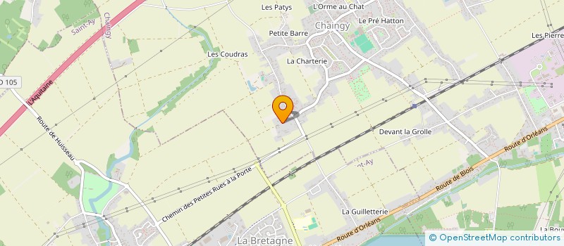 localisation de l'entreprise ACOZE  CHAINGY