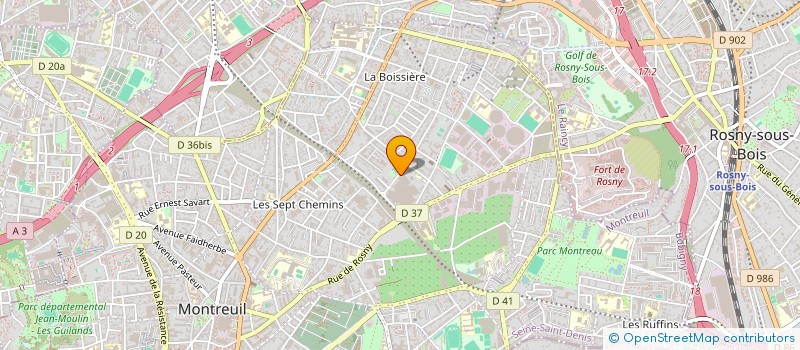 localisation de l'entreprise ACP à MONTREUIL