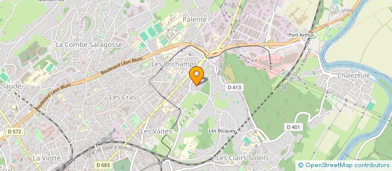 localisation de l'entreprise ACP  BESANCON