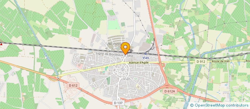 localisation de l'entreprise ACP à VIAS
